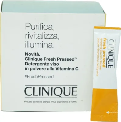 Image de Clinique Fresh Pressed Renewing Powder Cleanser with Pure Vitamin C 28 x 0,5 g
