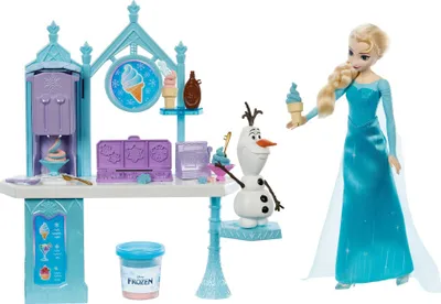 Produktbild von Disney Die Eiskönigin Spielzeug Elsas und Olafs Eiscreme-Stand Spielset