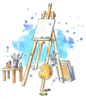 Productafbeelding van Houten Aquarel Schildersezel 90 x 90 cm
