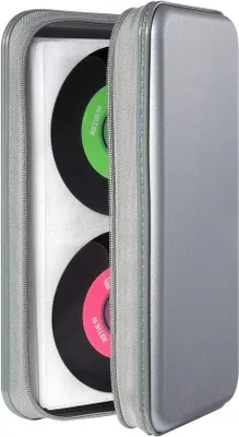Produktbild von Famanu CD/DVD-Halter - Tragbare Aufbewahrung für 96 Discs - Grau