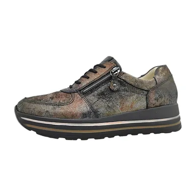 Image de Waldläufer H-Lana Chaussures pour dames Pour semelles orthopédiques Lacets multicolores, Taille:EUR 38.5 | UK 5.5