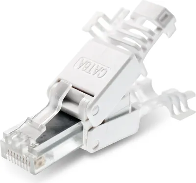 Produktbild von 1x CAT 6A RJ45 Netzwerk Stecker Netzwerkstecker CAT 7 6 5 LAN Kabel werkzeuglos