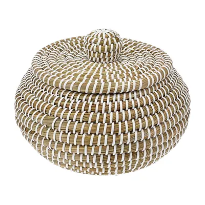 Produktbild von Korb Mit Deckel Kürbisform 27X27Xh23Cm