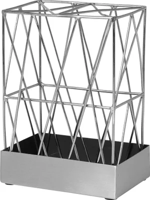 Produktbild von Broste Copenhagen Vase SILJE Steel Castlerock/Brass Frame silber