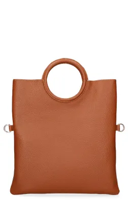 Produktbild von Damenhandtasche aus echtem Dollaro-Leder Italy Bianco UNICA 29x30x1 cm