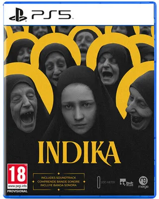 Zdjęcie produktu dla Merge Games Indika, PlayStation 5, oczekujące na klasyfikację, Nośnik fizyczny