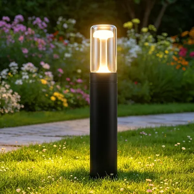 Obrázok produktu pre ZMH LED CestnéSvetlo ZáhradnéStojacieSvetlo Sklo IP65 poveternostne odolné 40cm ZáhradnáLampa 10W VonkajšieOsvetlenie Trávnik Dvor Terasa Balkón