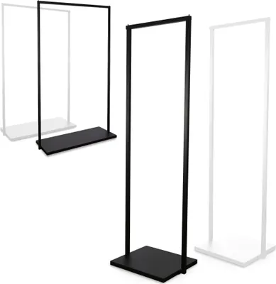 Produktbild von Natural Goods Berlin Kleiderständer BASIS - Kleiderstange aus stabilem Metall - Freistehende Garderobenstange für Schlafzimmer, Wohnzimmer & Büro, 50cm, Schwarz