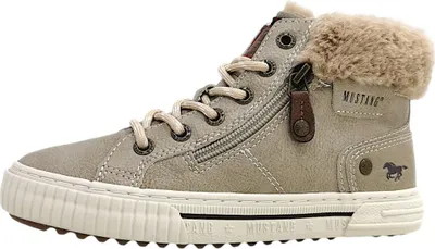 Produktbild von Mustang Kinderschuhe Mädchen Schnürstiefel Beige Freizeit, Schuhgröße:36 EU