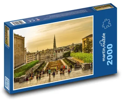 Zdjęcie produktu dla Puzzle 2000 Belgia - Ogrody w Brukseli - martinpuzzle