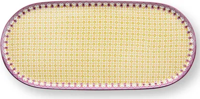 Produktbild von PIP STUDIO Lily&Lotus Tiles Yellow Milch- und Zuckertablett 25x12cm
