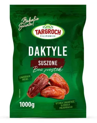 Image de Targroch, dattes déshydratées sans noyau, emballées en flowpack, 1 kg
