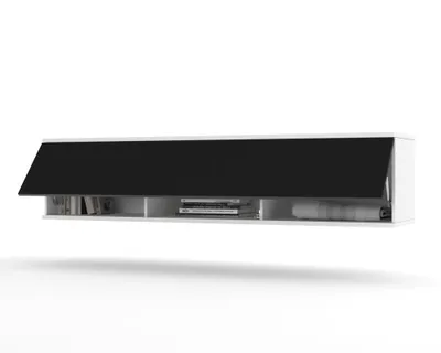 Produktbild von TV-Lowboard Fernsehschrank SIMPLY UP HÄNGEND Weiß Matt/Schwarz 100cm