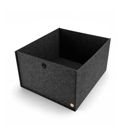 Produktbild von Aufbewahrungsbox CARGA Filz 54 x 47 x 30 cm ohne Deckel in anthrazit meliert