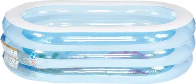 Produktbild von Intex 5748NP, Kinderpool,163 x 107 x 46cm,3 aufblasbare, transparente Ringe, mit Ablassverntil, inkl. Reperaturflicken