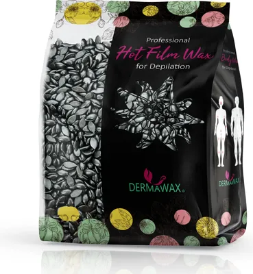 Produktbild von Dermawax Black Wachs Heisswachs Waxing Perlen Wachsperlen zur Ganzkörper Haarentfernung 500 g