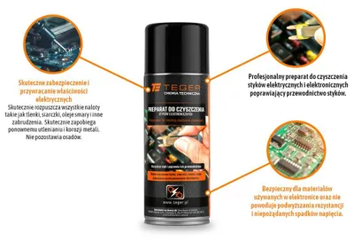 Image de Nettoyant pour contacts, pour appareils électroniques, 400 ml, marque Teger
