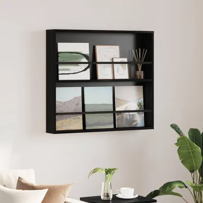 Produktbild von Möbel Magazinregal Schwarz Eichen-Optik 80 x 12 x 70 cm Holzwerkstoff - Zeitungsständer &4913