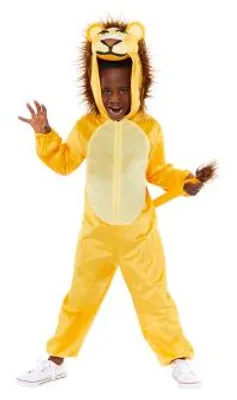 Produktbild von Amscan Kinderkostuum Plush Leeuw Onesie Maat 10-12 Jaar
