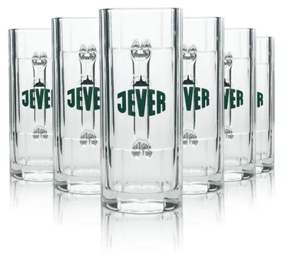 Produktbild von 6x Jever Bier Glas Krug Pilsener 0,3l rastal