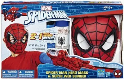 Obrázok produktu pre Hasbro C3308 - Marvel - Spider-Man - Maska a rukavice so zariadením na vystreľovanie vody alebo striekanie nití