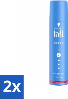 Produktbild von Taft - Ultra 4 - Haarspray Mini - Starker Halt für unterwegs - 75 ml - Vorteilspack - 2 Stücke