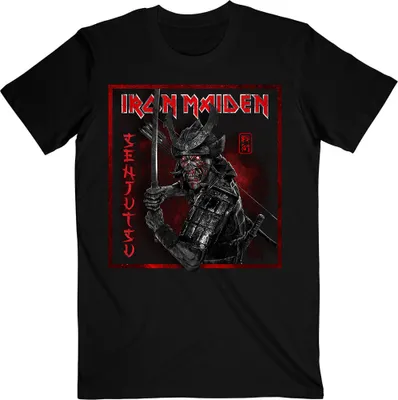 Produktbild von Iron Maiden Senjutsu Cover Distressed Red Black L T-Shirt