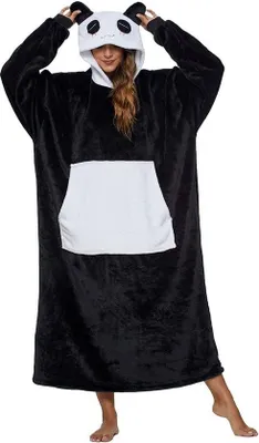 Productafbeelding van mantel-trui / oversized, draagbare deken-hoodie voor dames en heren / hoodie