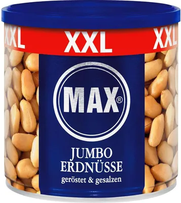 Zdjęcie produktu dla Max Jumbo Orzeszki ziemne prażone i solone o chrupiącej konsystencji 450 g