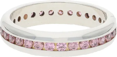 Produktbild von JuwelmaLux Ring 925/000 Sterling Silber mit Zirkonia, rosa JL30-07-4745 60