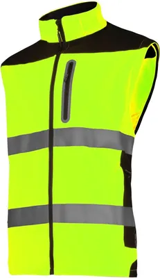 Produktbild von Softshell-Warnhinweis Mit Abnehmbaren Händen, Gelb, "M", Ce, Lahti