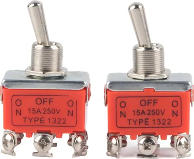 Zdjęcie produktu dla 2 szt. przełącznik silnika DC CW CCW silnik 6-pinowy przełącznik 250V 15A