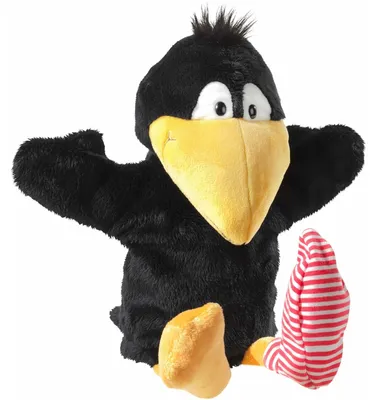 Immagine prodotto di Heunec Rabe Socke Handspielpuppe, Handpuppe, Puppentheather, Puppe, 36 cm, 797765