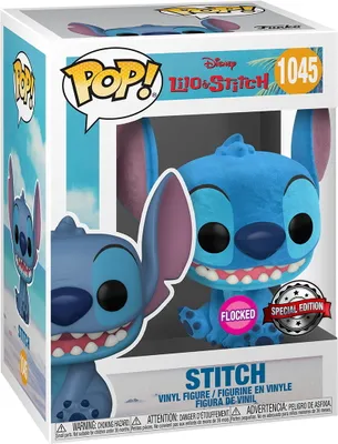 Produktbild von Disney Lilo & Stitch - Stitch 1045 Flocked Special Edition - Funko Pop! - Vinyl Figur