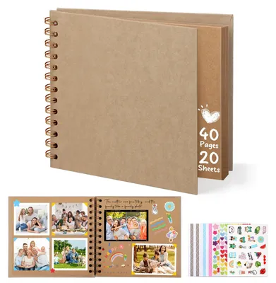 Immagine prodotto di Album fotografico personalizzato, formato 15x15 cm, album fai-da-te per creare ricordi, con 20 fogli