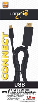Produktbild von USB-C/HDMI-Verbindungskabel, 1,8m