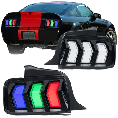 Obrázek produktu pro Montáž zadního světla, napětí 12 V, 3400 lumenů, výkon 35 W, pro Ford Mustang 2005–2009, sekvenční blinkry
