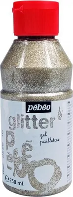 Produktbild von Glitzergel mit glänzendem finish - Silber - 250 ml