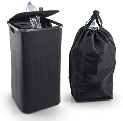 Productafbeelding van 100 Liter Afvalverzamelcontainer met 2 Flessentassen