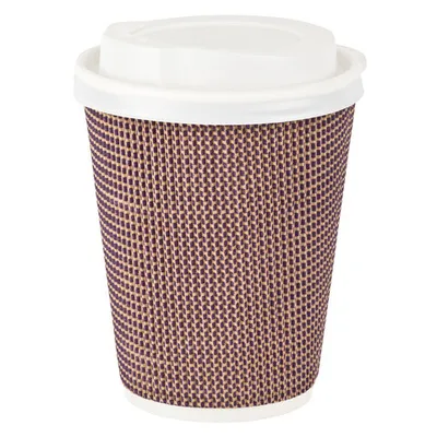 Produktbild von 100x Premium Doppelwand Kaffeebecher CoffeeToGo mit Trinkdeckel 300/420ml