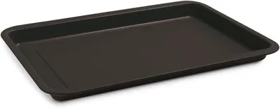 Image de Plaque de cuisson - Plaque de four - Pour la pâtisserie - Revêtement antiadhésif - 39 cm - Gris