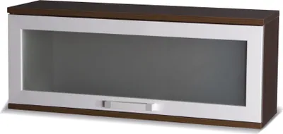 Zdjęcie produktu dla Szafka ścienna ANDOVER z drzwiami szklanymi - kasztan wenge