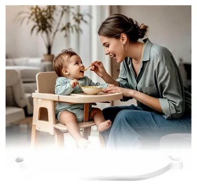 Produktbild von Fußstütze für Hochstühle | Rutschfeste, höhenverstellbare Unterstützung | Zubehör für Stühle | Für Büro und Zuhause für Kleinkinder und Babys beim Essen