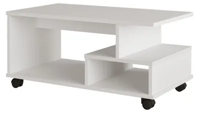 Immagine prodotto di Tavolino in legno "MIN9" - 90 x 51 x 42 cm - Bianco