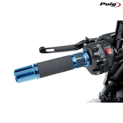 Image de PUIG 8188A poignées racing pour KAWASAKI KLE500 bleu