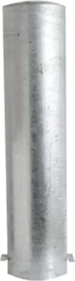 Produktbild von Stahlrohrpoller Ø 273 mm, 2000 mm Länge, zum Einbetonieren Pulverbeschichtet, mit Leuchtstreifen