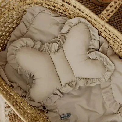 Produktbild von Muminky | Babykissen - Schmetterling - Beige - Anti-Schock - Hypoallergen - Handgefertigt