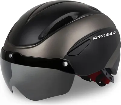 Produktbild von Fahrradhelm Herren Damen mit Abnehmbarem Magnetischem Visier, Ultraleichter Verstellbarer Bike Helm, Atmungsaktiver Radhelm für Erwachsene