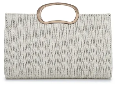Immagine prodotto di Solidchoice - Pochette in paglia intrecciata, ideale per l'estate e le cerimonie