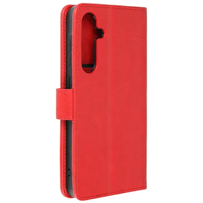 Produktbild von Avizar, Kunstlederetui mit Standfunktion Samsung Galaxy A55 5G, Rot